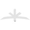 Ekena Millwork Alberta Architectural Grade PVC Gable Bracket, 60"W x 22 1/2"H x 4"D x 4"F, 9/12 Pitch GBP060X23X0404ALB00 - alternate 5